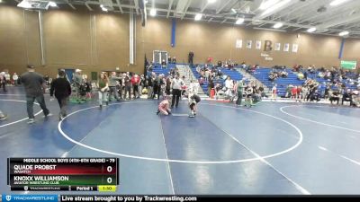 79 lbs Champ. Round 1 - Quade Probst, Wasatch vs Knoxx Williamson, AVIATOR WRESTLING CLUB