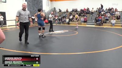 J-20 lbs Round 1 - Kinnick Sidaxoth, West Liberty Wrestling Club vs Jameson Demuth, VS Viking Wrestling Club