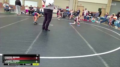 52 lbs Round 4 (8 Team) - Cooper Brown, Glasgow WA vs Landen Morris, Elevate Wrestling