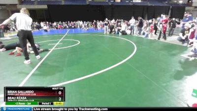 49 lbs Champ. Round 1 - Brian Gallardo, Moses Lake Wrestling Club vs Beau Rzasa, Twin City Wrestling Club