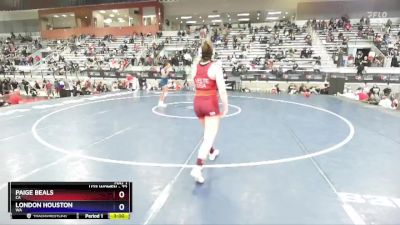 72 lbs Champ. Round 1 - Paige Beals, CA vs London Houston, WA