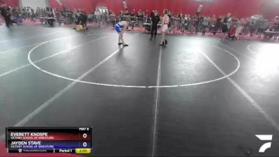 130 lbs Round 2 - Everett Knospe, Victory School Of Wrestling vs Jayden Stave, Victory School Of Wrestling