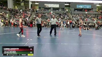 90 lbs Cons. Round 1 - Crash Bruber, MWC Wrestling Academy vs Corbin Anderson, Viking Wresting Club