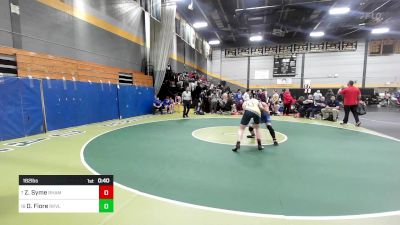 182 lbs Consi Of 8 #1 - Zackary Syme, RHAM vs Dominic Fiore, Rockville