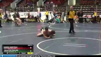 138 lbs Round 3 (6 Team) - Trenton Phillips, Portage Pounders vs Kaden Sheiffele, Husky Wrestling Club