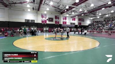 120 lbs Champ. Round 1 - Dayanara Ramirez, Sultana vs Sophia Flores, Buena