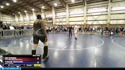 220 lbs 3rd Place Match - Ian Rogers, Stallions Wrestling Club vs Tyrone Ngouamo, West Jordan