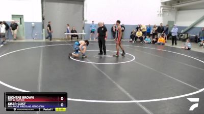 138 lbs Round 1 - Kiser Gust, Avalanche Wrestling Association vs Diontae Brown, Mat-Su Matmen