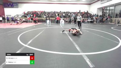 55 lbs Quarterfinal - Oaklin Grace, Blackwell Wrestling Club vs Frank Petro, Cowboy Wrestling Club