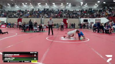 138 lbs Cons. Round 3 - Jeremiah Drake, Indianapolis vs Julian Cox, South Putnam