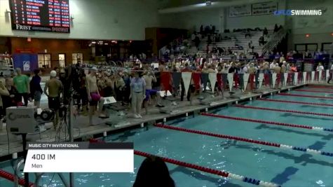 Music City Invite, Men 400 IM A Final