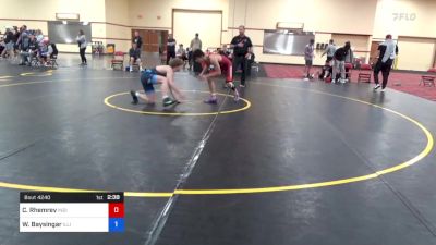 65 kg Cons 16 #2 - Cole Rhemrev, Indiana RTC vs William Baysingar, Illinois