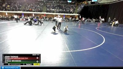 84 lbs Quarterfinal - John Thomas, Central Iowa Wrestling Club /Team Intensity vs Kyran Brandon, Iowa