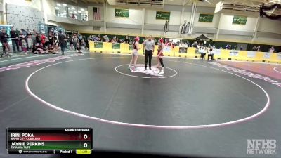 112 lbs Quarterfinal - Jaynie Perkins, Tatanka Tuff vs Irini Poka, Rapid City Cobblers