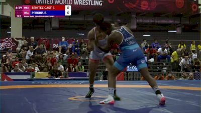 77 kg Bronze - Ravaughn Perkins, USA vs Emmanuel Benitez, MEX