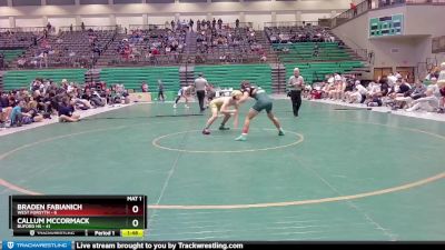 157 lbs Semis & 3rd Wb (16 Team) - Braden Fabianich, West Forsyth vs Callum McCormack, Buford HS