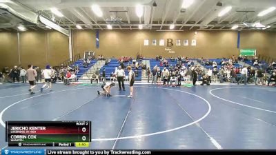 104 lbs Champ. Round 1 - Jericho Kenter, Lakeridge Jr High vs Corbin Cox, Wasatch