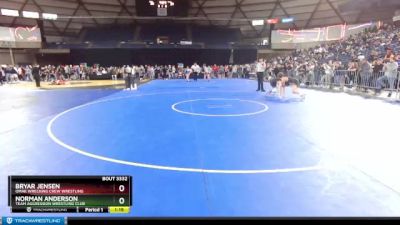 138 lbs Quarterfinal - Norman Anderson, Team Aggression Wrestling Club vs Bryar Jensen, Omak Wrecking Crew Wrestling