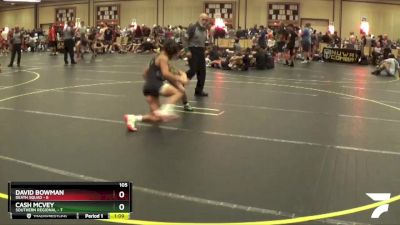 105 lbs Semis & 1st Wrestleback (8 Team) - David Bowman, Death Squad vs Cash McVey, Southern Regional