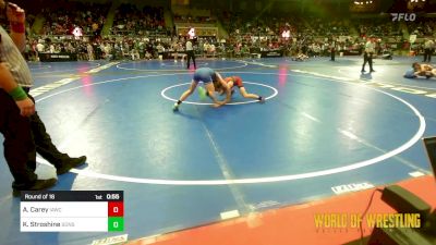 105 lbs Round Of 16 - Adam Carey, Immortal Athletics WC vs Kingston Stroshine, Sons Of Atlas