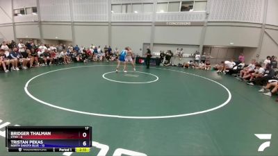 182 lbs Semis & 3rd Wb (16 Team) - Bridger Thalman, Utah vs Tristan Pekas, North Dakota Blue