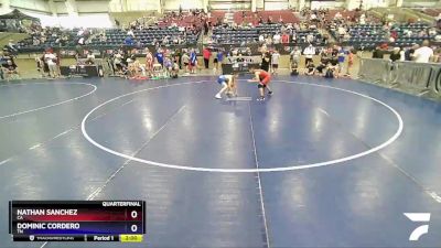 83 lbs Quarterfinal - Nathan Sanchez, CA vs Dominic Cordero, TN