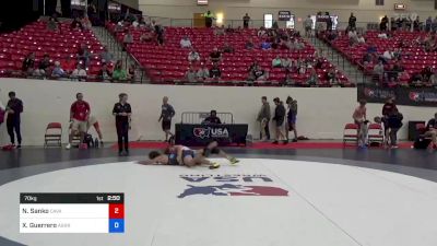 70 kg Rnd Of 128 - Nick Sanko, Cavalier Wrestling Club vs Xavier Guerrero, Askren Wrestling Academy