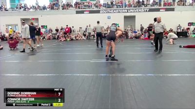 140 lbs Round 4 (6 Team) - Dominic Dorrman, Florida Scorpions vs Connor Switzer, Finger Lakes Elite