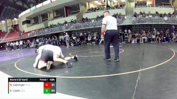 285 lbs Round 5 (8 Team) - Sebastian Lopez, Garden City vs Nate Leininger, Waverly