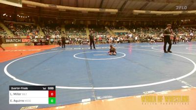 46 lbs Quarterfinal - Liam Miller, Sebolt Wrestling Academy vs Easton Aguirre, Woodward