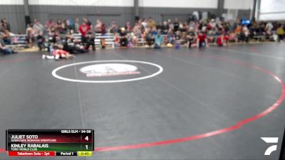 34-38 lbs Round 1 - Juliet Soto, Sunnyside Ironman Wrestling vs Kinley Rabalais, Toro World Club