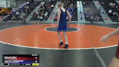 16U-2 lbs Round 2 - Nolan Wolf, Caveman Wrestling vs Easton Jorgenson, Immortal Athletics WC