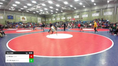 140 lbs Consi Of 8 #1 - Jason Miller, Clovis East vs David Arroyo, Reedley