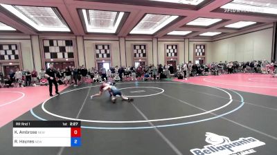 106 kg Rr Rnd 1 - Kaleb Ambrose, New Jersey vs Ryan Haynes, New Jersey