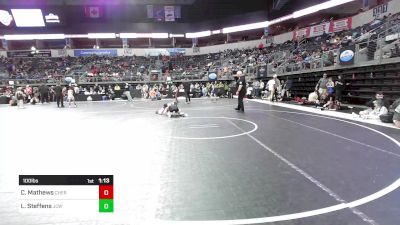 100 lbs Consolation - Cooper Mathews, Cherokee Trail vs Luke Steffens, Jackson County Wrestling Club