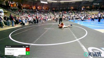 105 lbs Semifinal - John (JD) Ferguson, Pawhuska Elks Takedown vs John Ryan Goree, Piedmont