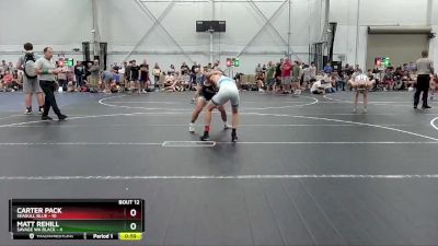 126 lbs Round 3 (8 Team) - Carter Pack, Seagull Blue vs Matt Rehill, Savage WA Black