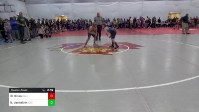 105 lbs Quarterfinal - Warner Sines, Oakland vs Nolan Vanselow, South Park