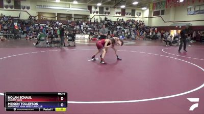 16UB-1 lbs Round 3 - Nolan Schaul, USA Mat Club vs Meison Tollefson, Northeast Iowa Wrestling Club