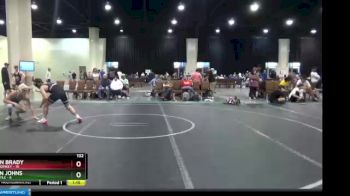 132 lbs Finals (2 Team) - Justin Brady, Funky Monkey vs Dylan Johns, Kame Style