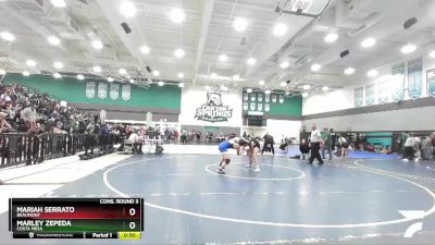 150 lbs Cons. Round 3 - Mariah Serrato, Beaumont vs Marley Zepeda, Costa Mesa