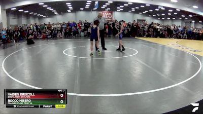 59 lbs Cons. Round 6 - Vaiden Driscoll, Buena Vista Outlaws vs Rocco Misero, FCA Wrestling Team VA