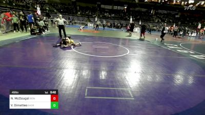 45 lbs Quarterfinal - Noah McDougal, Iron Horse vs Vito Dimatteo, Shore Thing WC