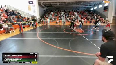 56-59 lbs Round 2 - Augustus Loyning, Powell Wrestling Club vs Carson Marberry, North Big Horn Rams