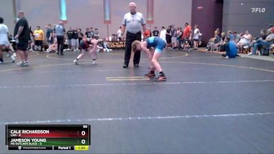 90 lbs Round 1 (4 Team) - Cale Richardson, LWA vs Jameson Young, MO Outlaws Black