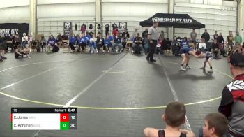 75 lbs Round 2 (4 Team) - Clint Kohlman, Dundee Hammers vs Charlie Jones, Ares