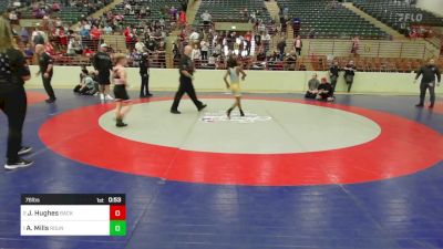 76 lbs Final - Jaxon Hughes, Backyard Brawlers Wrestling Club vs Aviyahn Mills, Roundtree Wrestling Academy