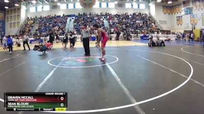 144 lbs Champ. Round 1 - Draven McCall, Tampa Bay Tiger Wrestling vs Sean Blouin, Middleburg High School