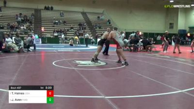 285 lbs Rr Rnd 1 - Thomas Haines, Lock Haven vs Jacob Aven, Purdue