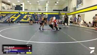 57 lbs Finals (2 Team) - Penelope Zuniga, MF Purge vs Emma Quales, Lady Reapers